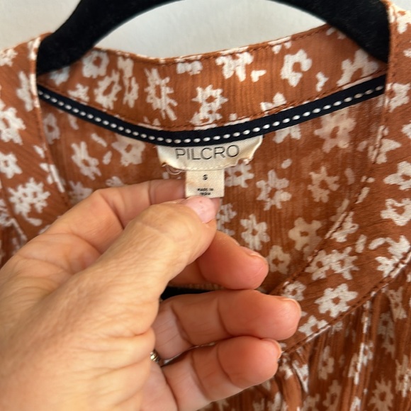 Anthropologie Pilcro The Sidney Batwing Top S Women's Casual Floral - Picture 3 of 3